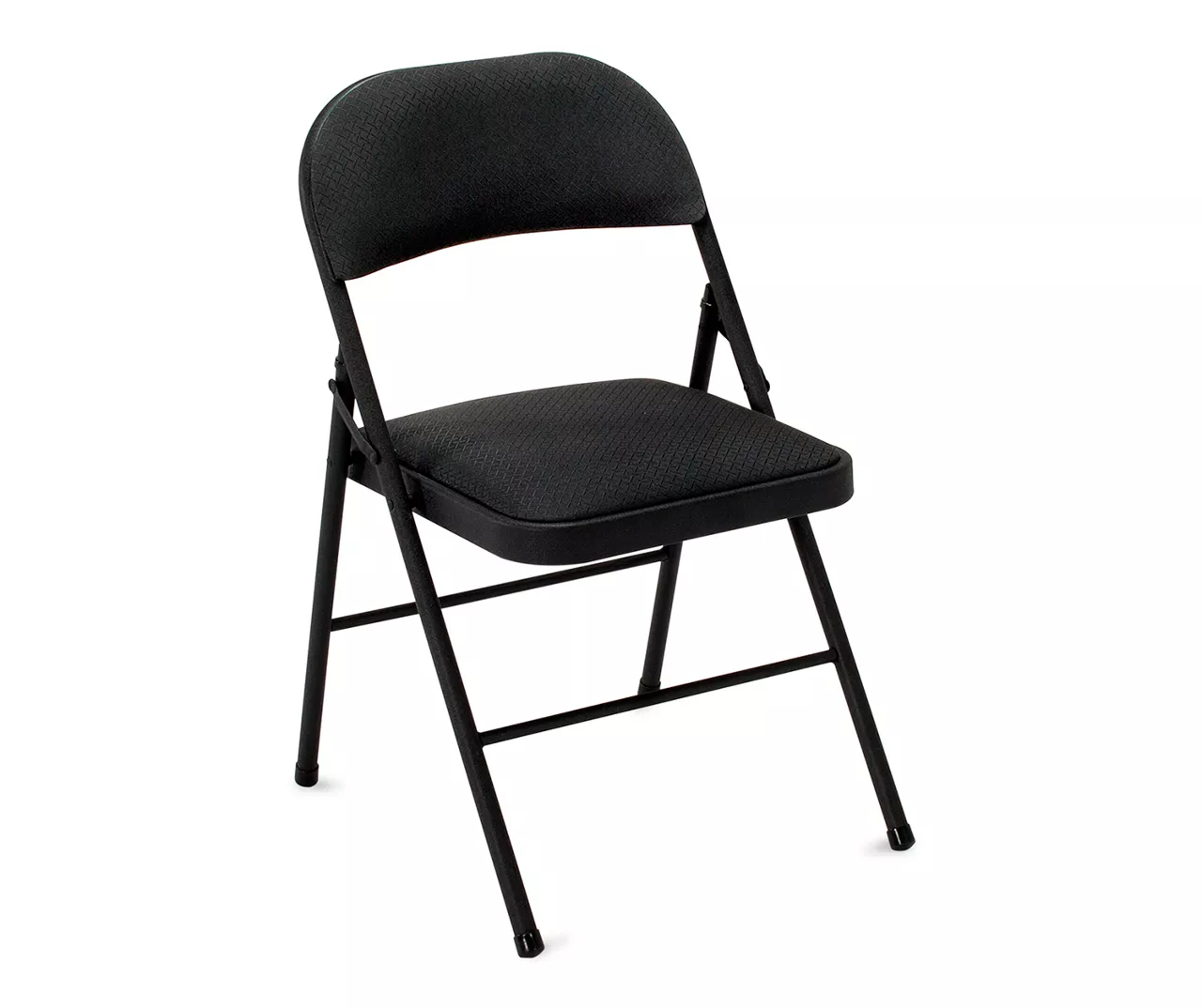 COSCO Black Padded Fabric Folding Chair