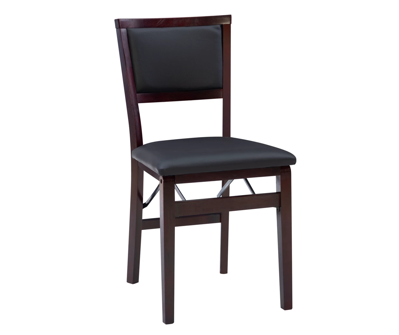 Brown Classic Open Back Folding Chairs, 2-Pack - Image 8