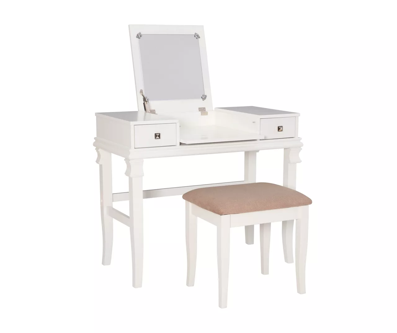 Martha Mirror Vanity Set With Stool - Image 4