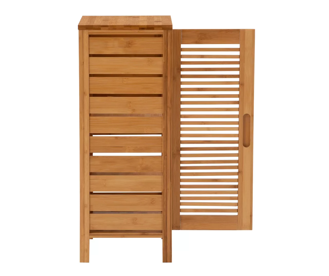 Pierce Bamboo Single Door Floor Cabinet - Image 4