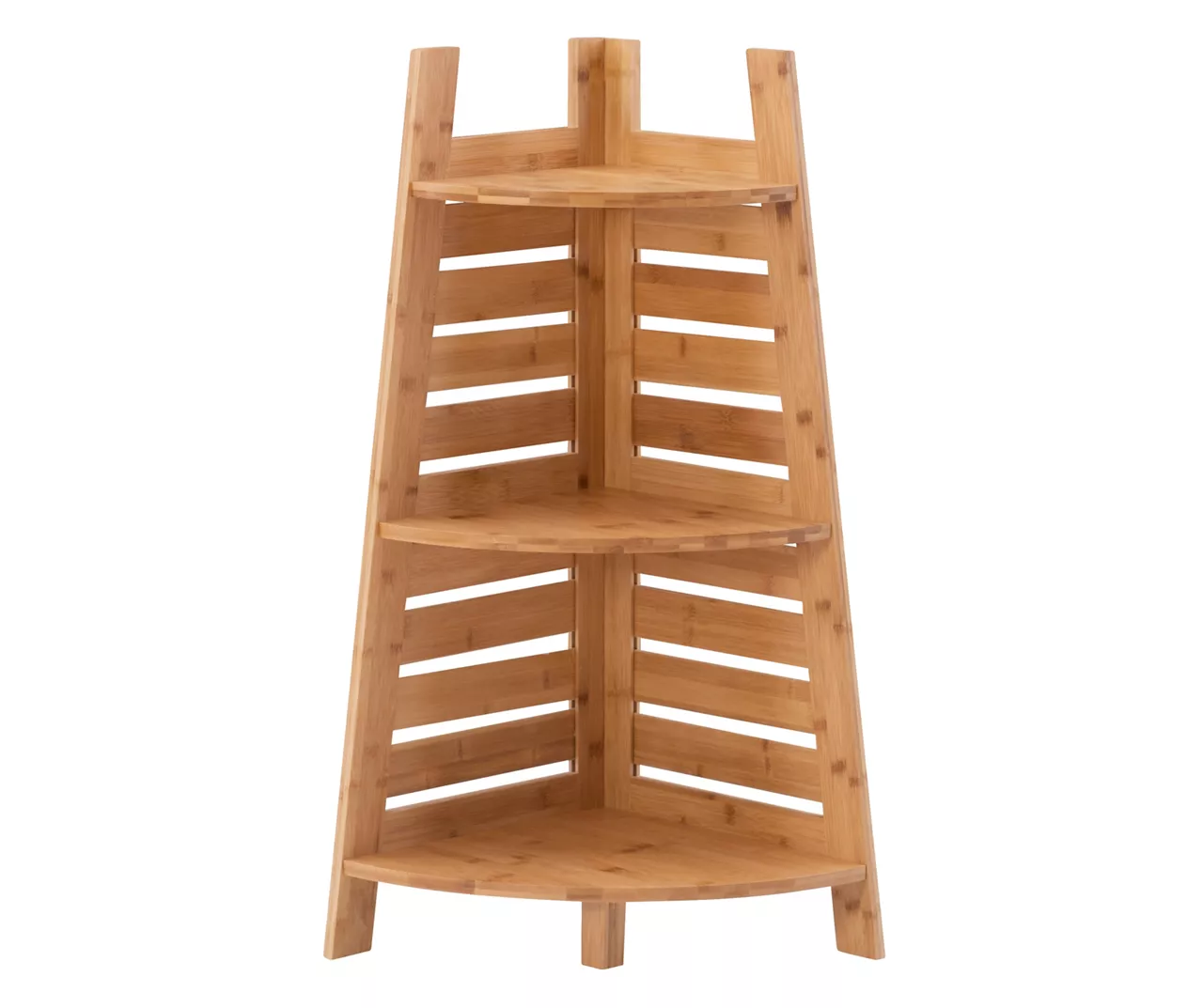 Pierce Bamboo 3-Tier Corner Shelf - Image 9
