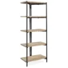Charter Oak 5-Shelf Bookcase