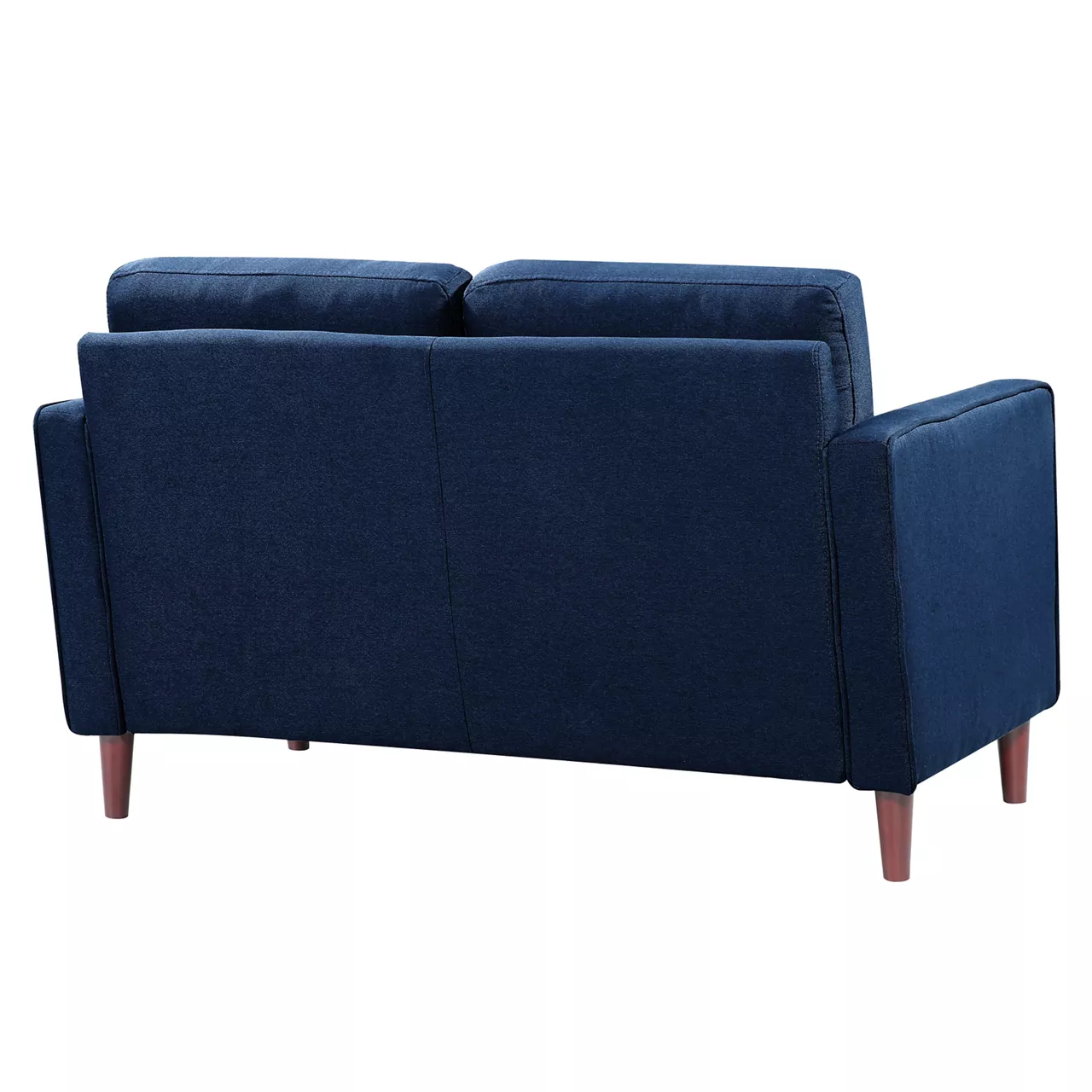 Lillith Navy Blue Mid-Century Loveseat - Image 4