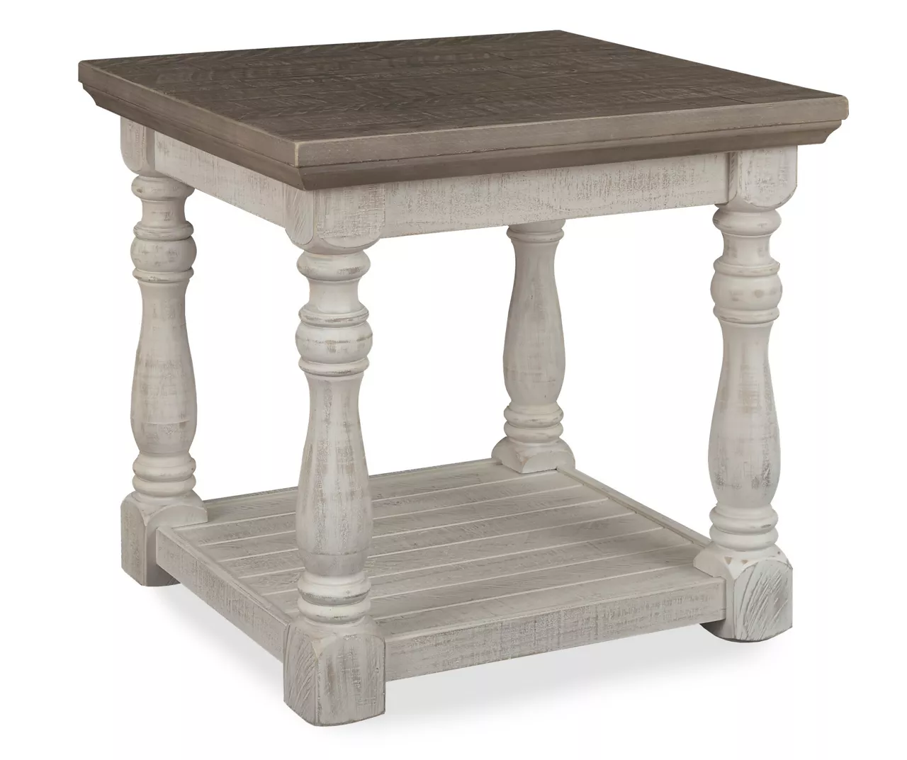 Havalance Gray & White Two-Tone End Table