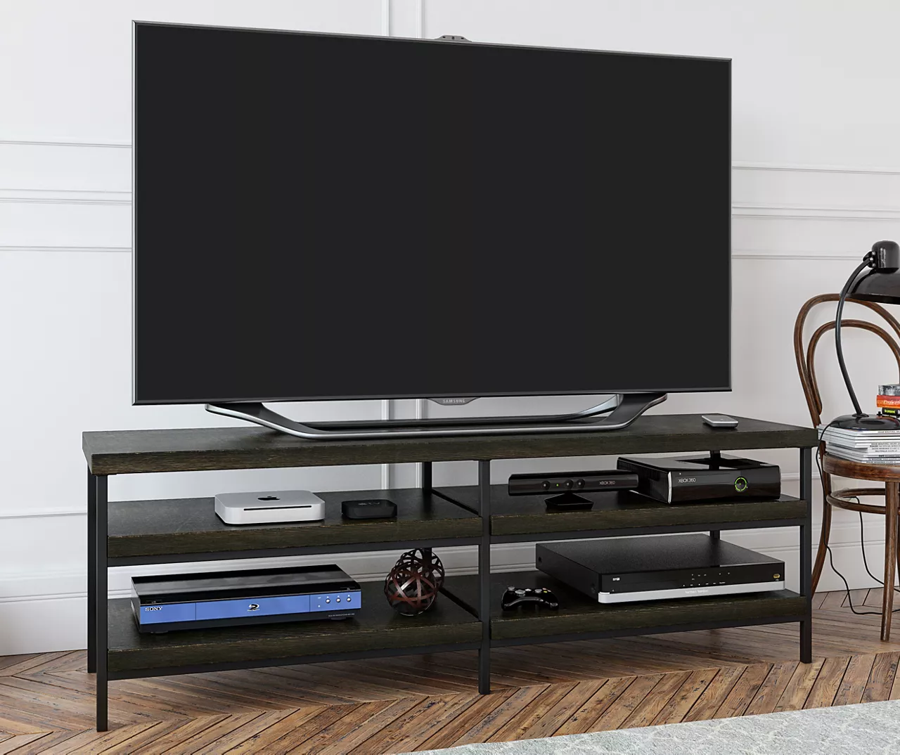 Topaz Brown Oak TV Stand - Image 2