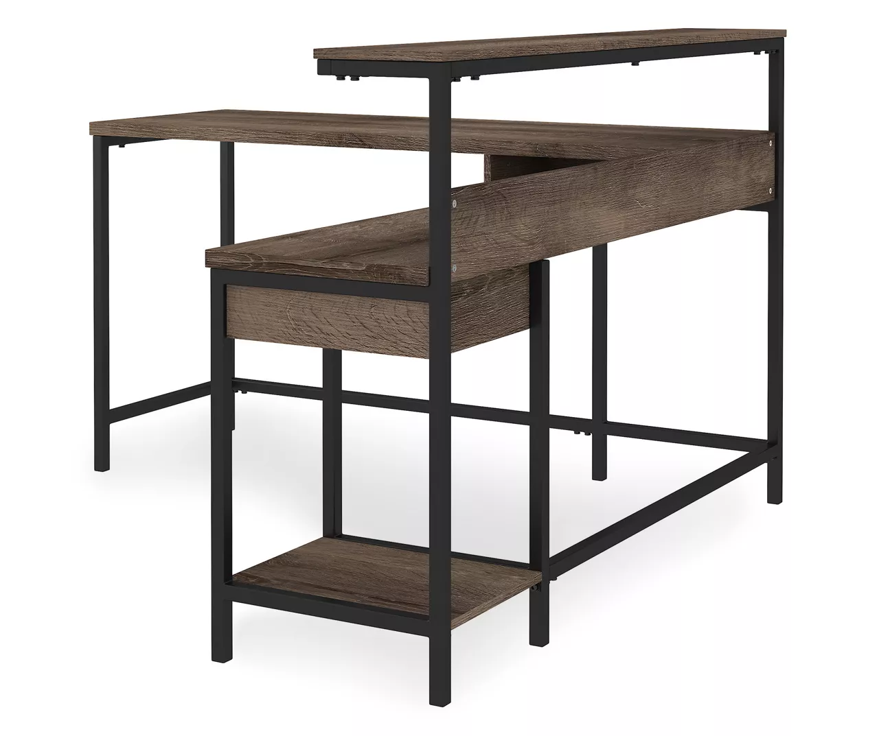 Arlenbry Gray L-Shaped Corner Desk - Image 3