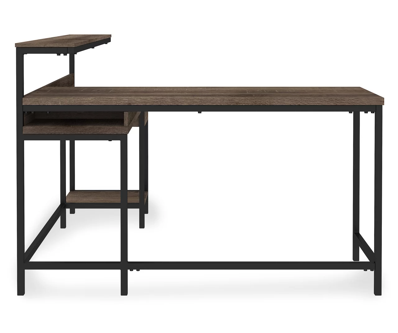 Arlenbry Gray L-Shaped Corner Desk - Image 4