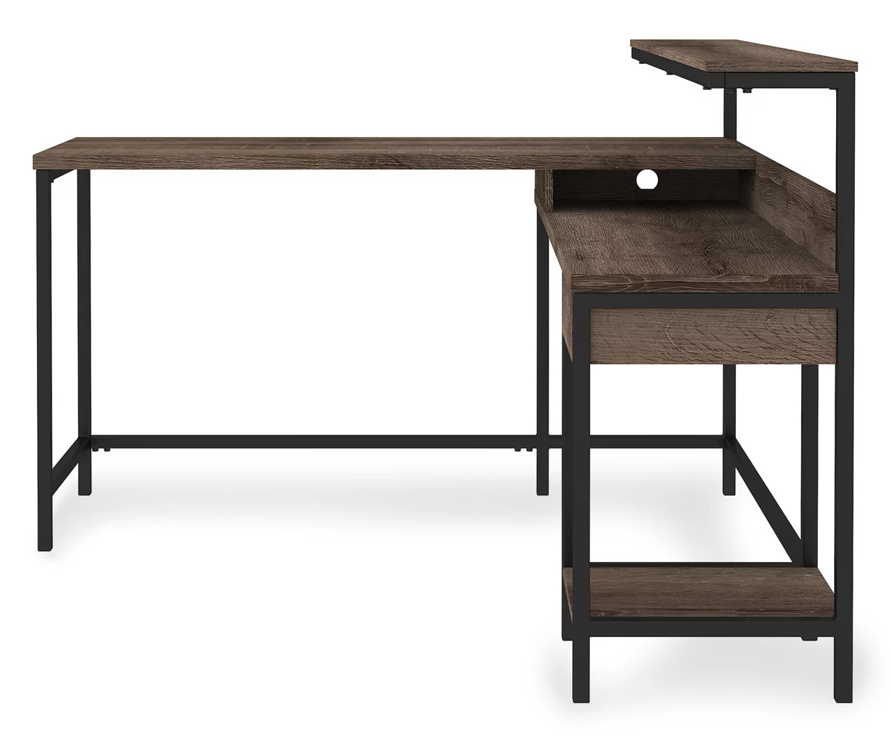 Arlenbry Gray L-Shaped Corner Desk - Image 5