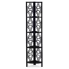 Monarch Geometric 4-Shelf Corner Bookcase