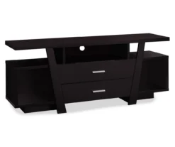 60" Espresso 2-Drawer TV Stand