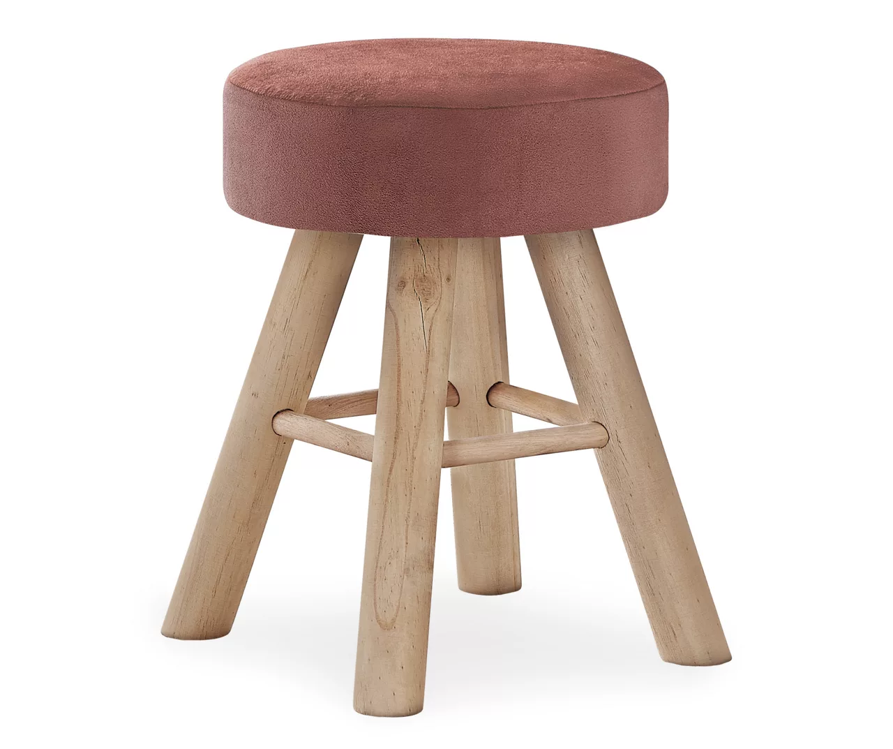 Wooden Leg Upholstered Ottoman - Image 3