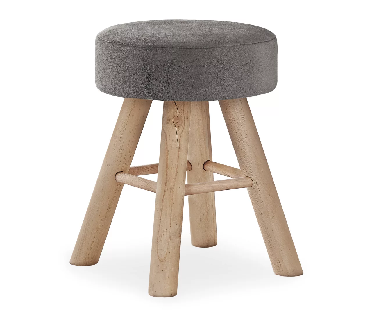 Wooden Leg Upholstered Ottoman - Image 5