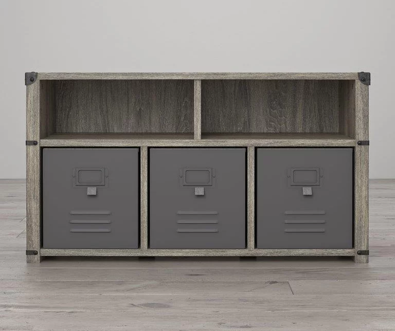 Nova Gray Oak Bedroom Storage Bench - Image 3