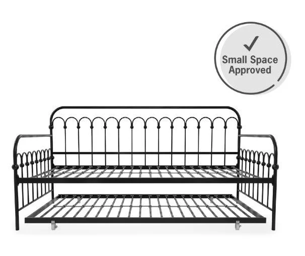 Bright Pop Black Metal Twin Daybed & Trundle - Image 6
