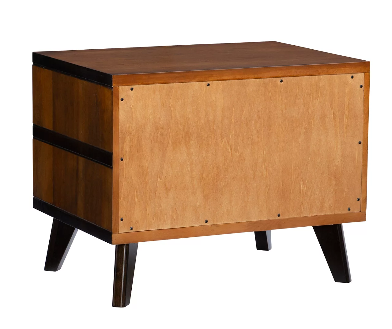 Manhattan Walnut 2-Drawer Mid-Century Wood Nightstand - Image 9