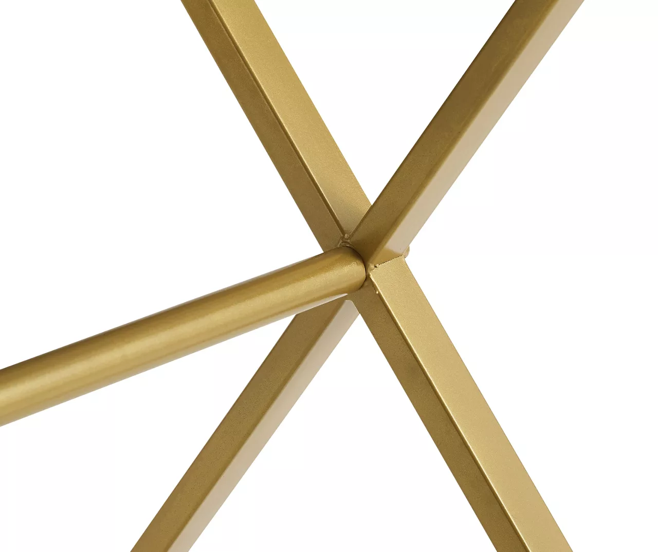 Glam Gray & Gold 2-Drawer Campaign Desk - Image 5