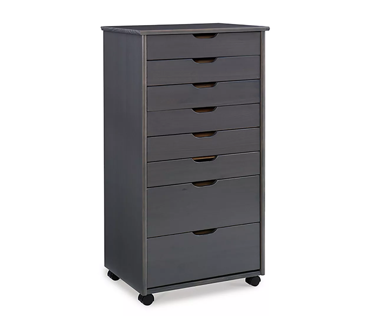 Craft Mate Gray Wood 8-Drawer Rolling Storage Cart