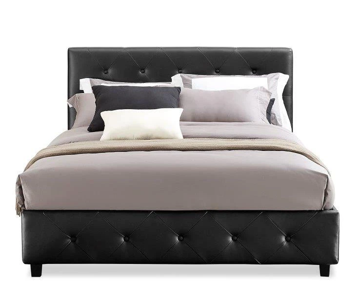 DHP Dana Faux Leather Upholstered Queen Bed