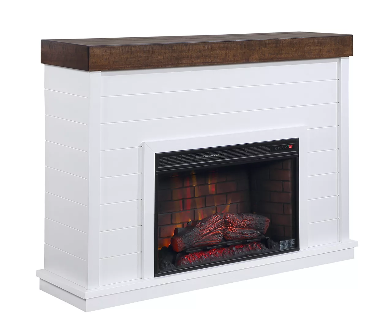 62" Grand Shiplap & Beam Electric Fireplace - Image 2
