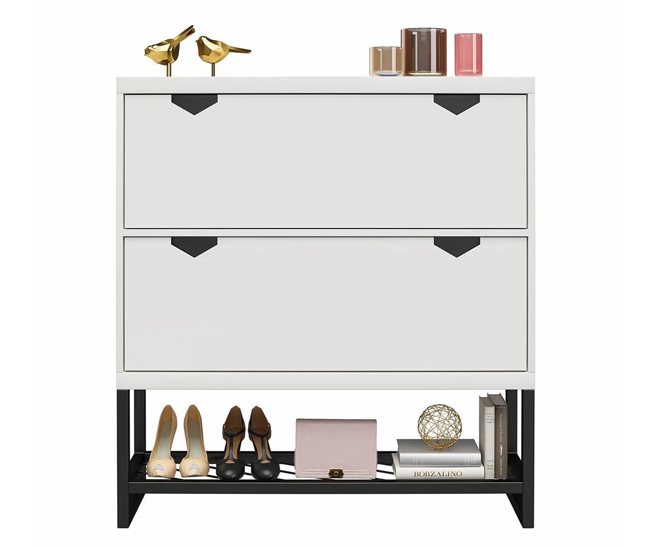 CosmoLiving Brielle Entryway Shoe Storage Cabinet - Image 2