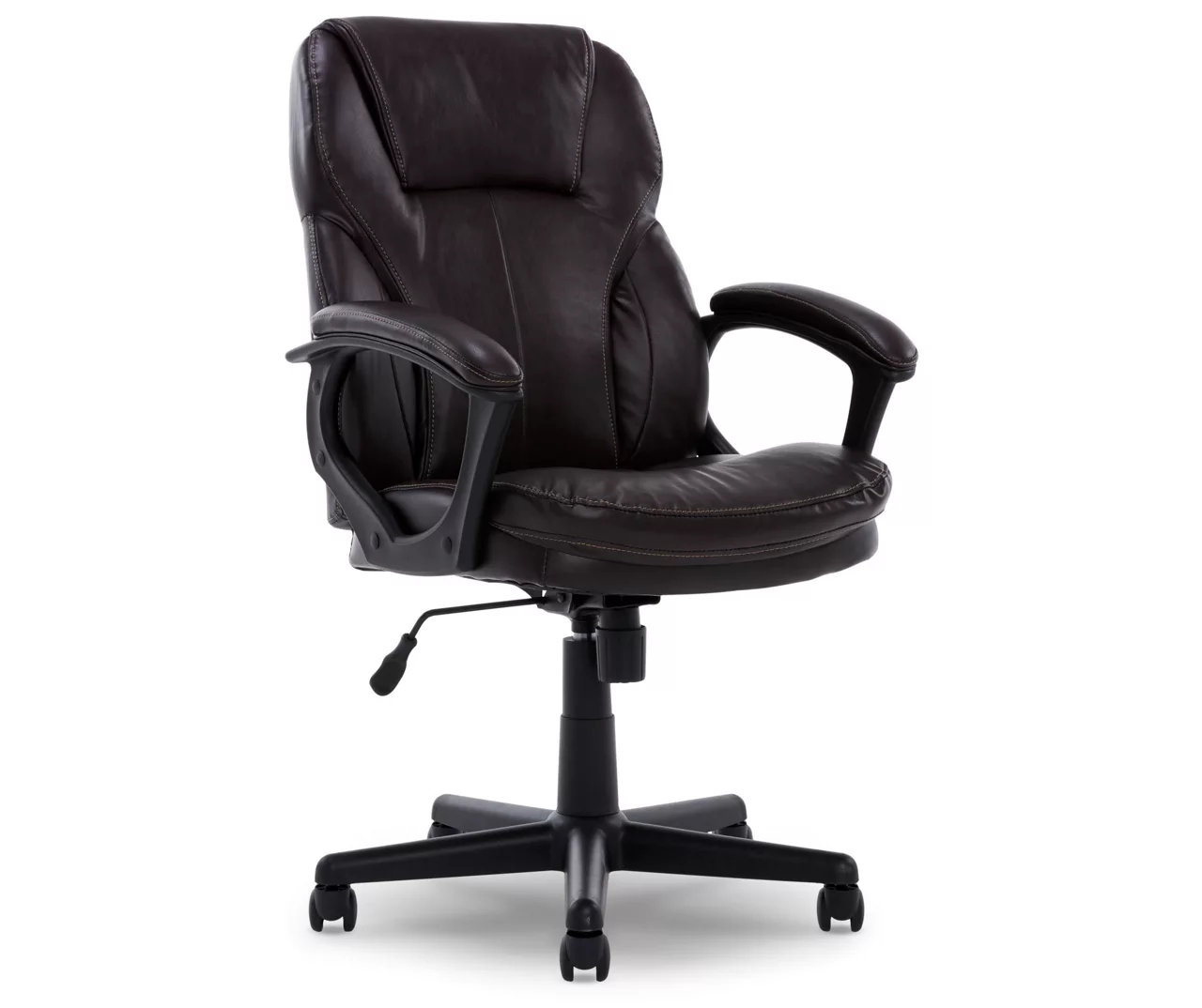 Mitchell Roasted Chestnut Vegan Leather Office Chair - Image 2