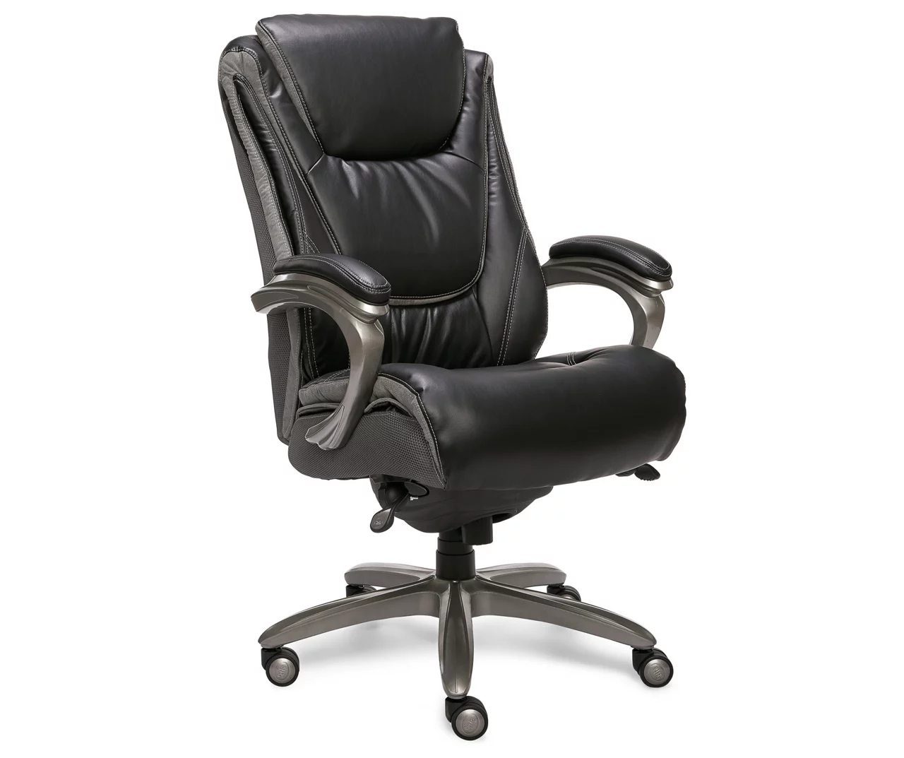 Baxter Black Big & Tall Bonded Leather Office Chair - Image 4