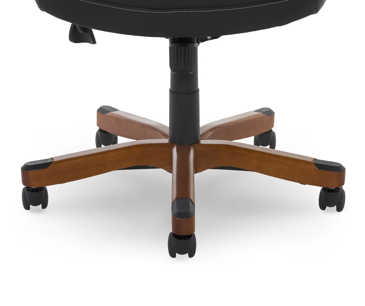 Conway Black Big & Tall Bonded Leather Office Chair - Image 4