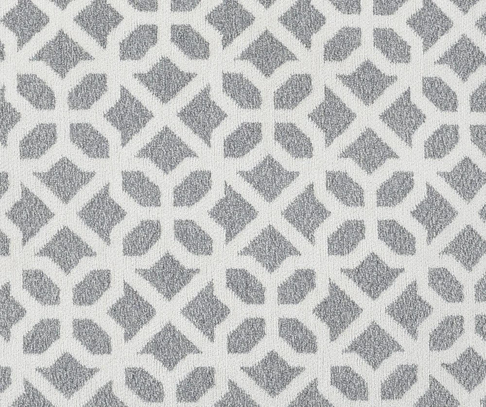 Anderson Gray Lattice Ottoman - Image 2