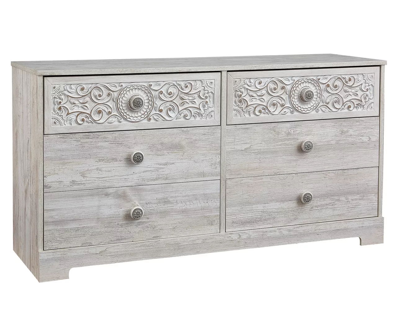 Paxberry Whitewash 6-Drawer Dresser - Image 2
