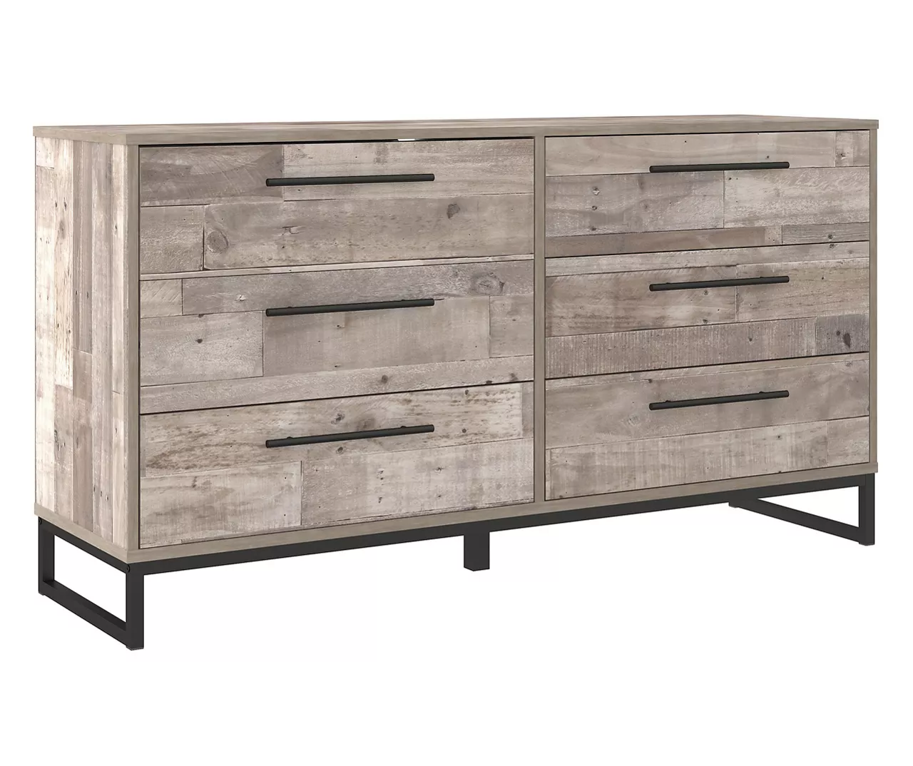 Neilsville Whitewash 6-Drawer Dresser - Image 2