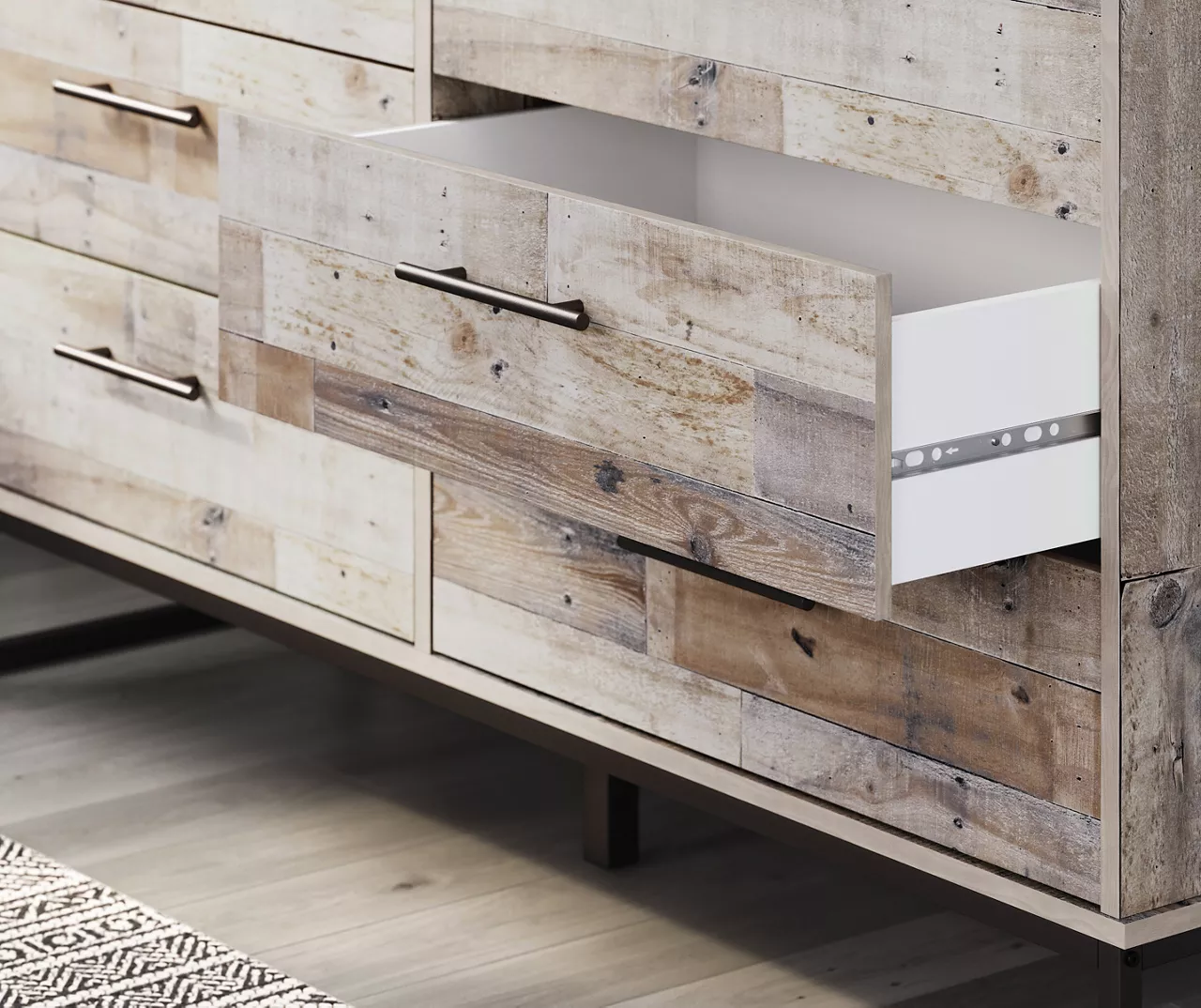 Neilsville Whitewash 6-Drawer Dresser - Image 7