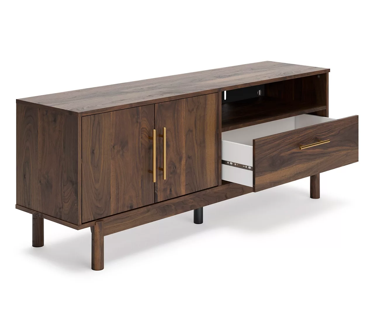59" Calverson Mocha TV Stand - Image 3
