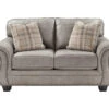 Olsberg Steel Faux Suede Loveseat
