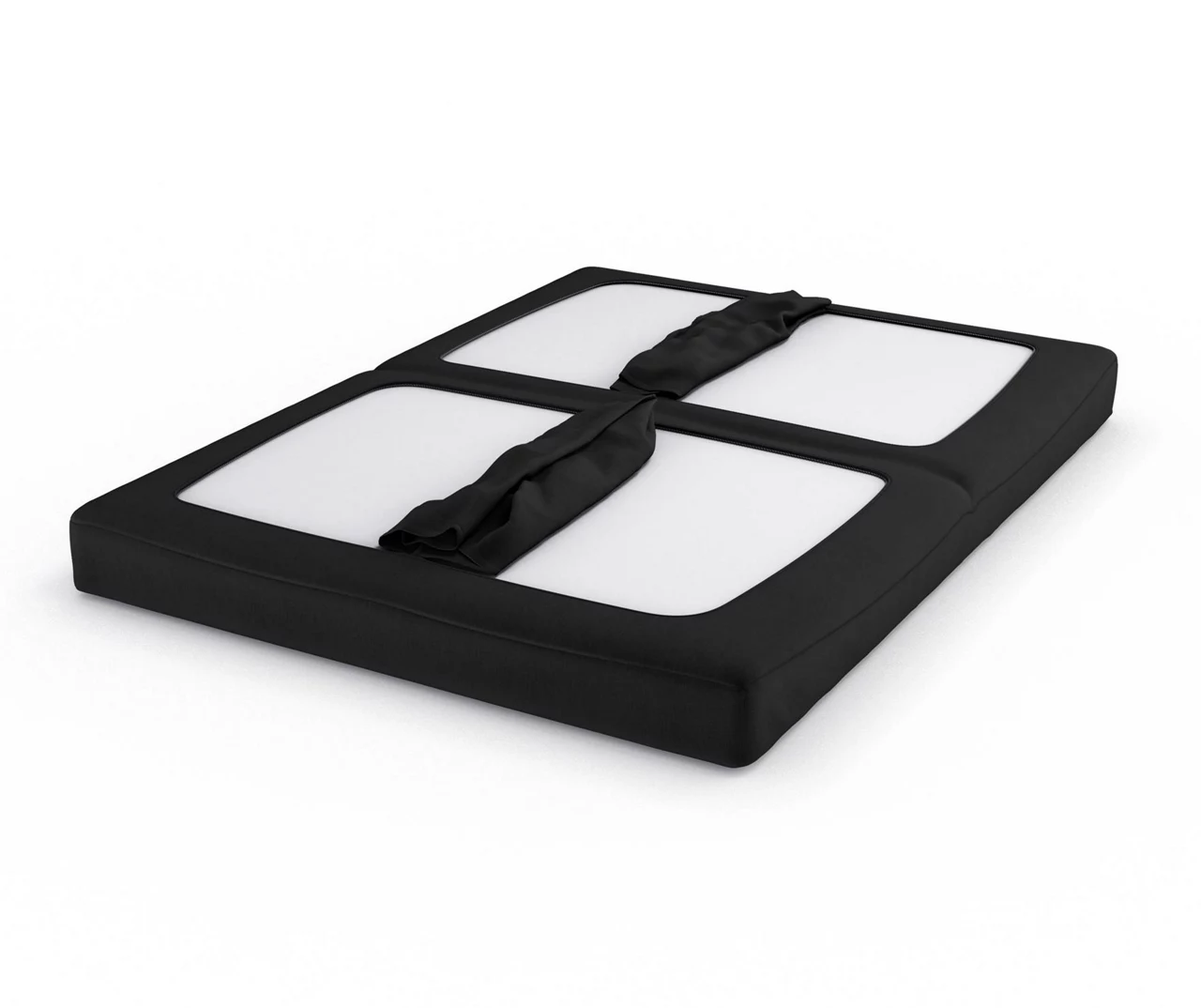 DHP Elbern BlackĀ Metal Futon With Black Microfiber Cover - Image 6