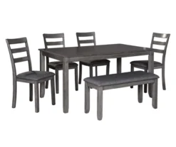 Fairview 6-Piece Dining Set With Bench