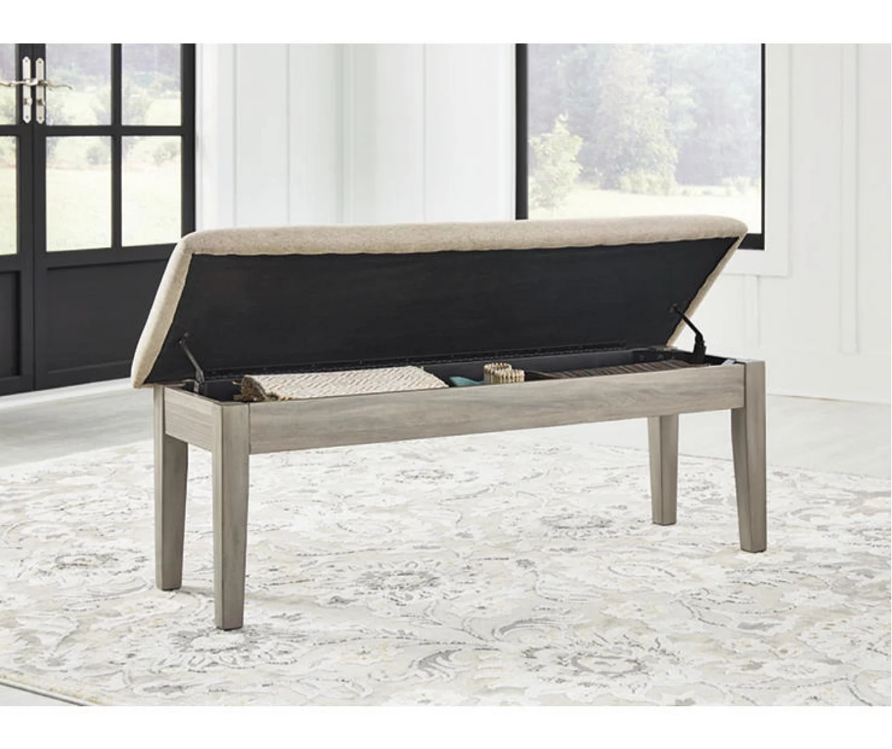 Parellen Upholstered Storage Dining Bench - Image 6