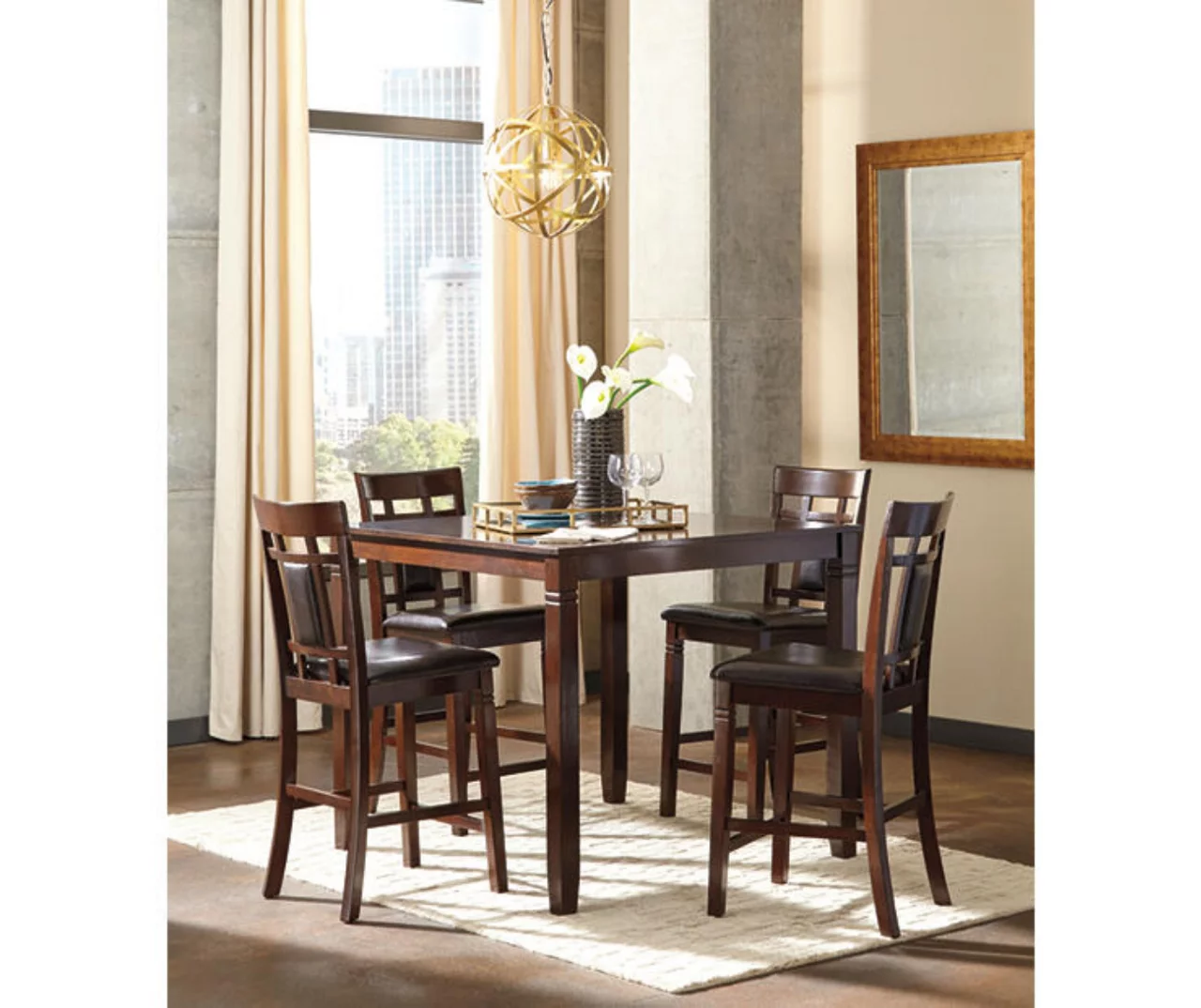 Bennox 5-Piece Counter-Height Dining Set - Image 3