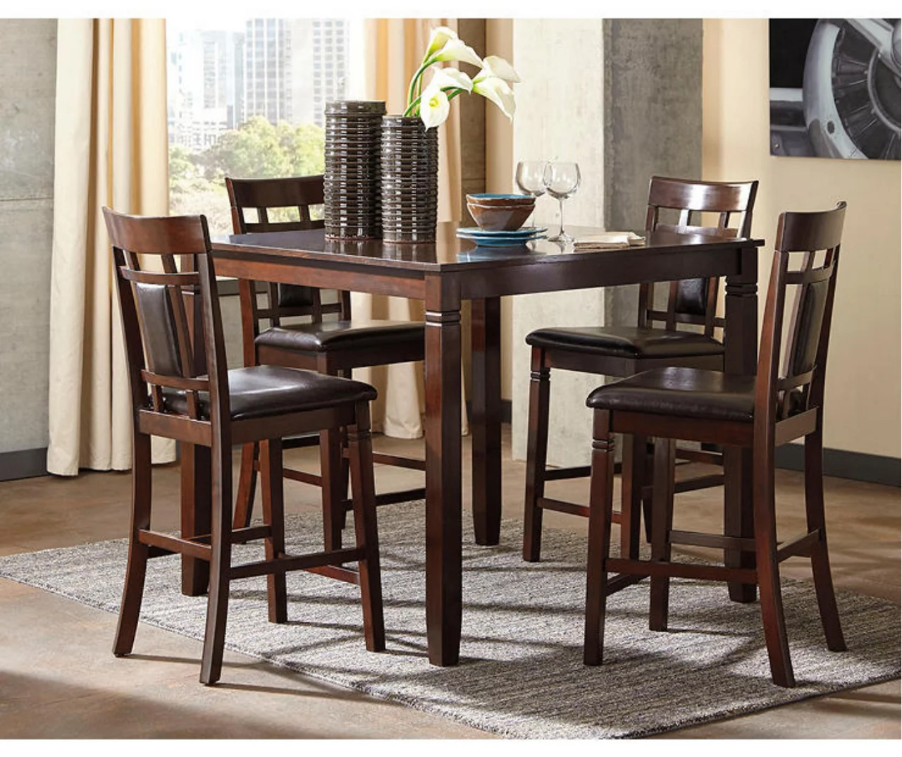 Bennox 5-Piece Counter-Height Dining Set - Image 2