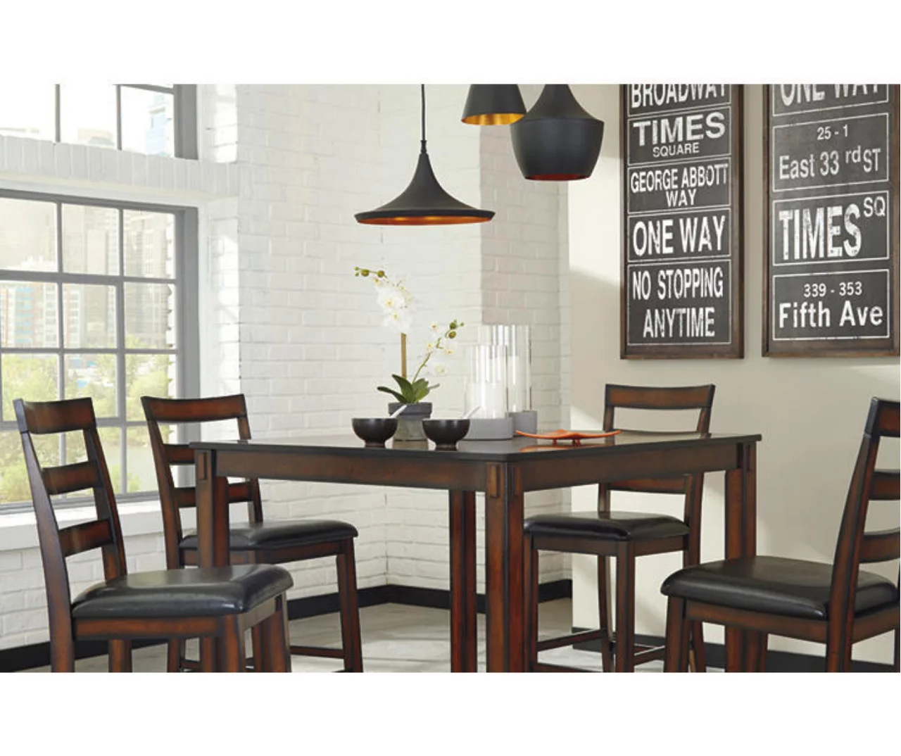 Coviar 5-Piece Counter-Height Dining Set - Image 4