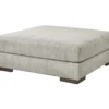 Regent Park Gray Oversize Accent Ottoman