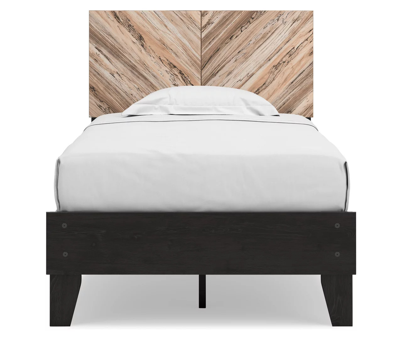 Signature Design By Ashley Piperton Black Twin Panel Platform Bed - Image 2