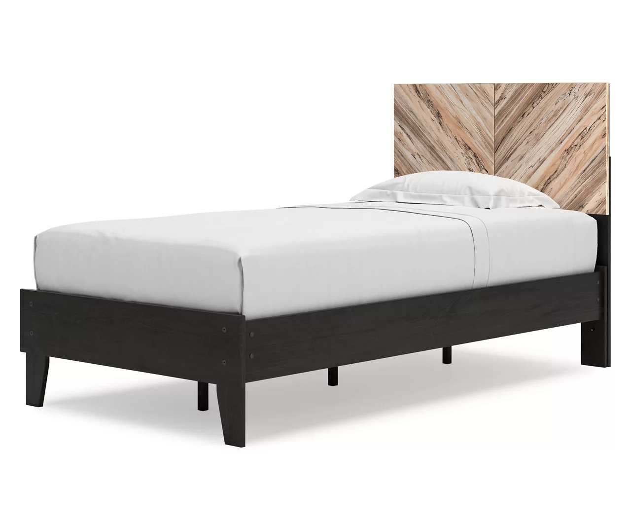 Signature Design By Ashley Piperton Black Twin Panel Platform Bed