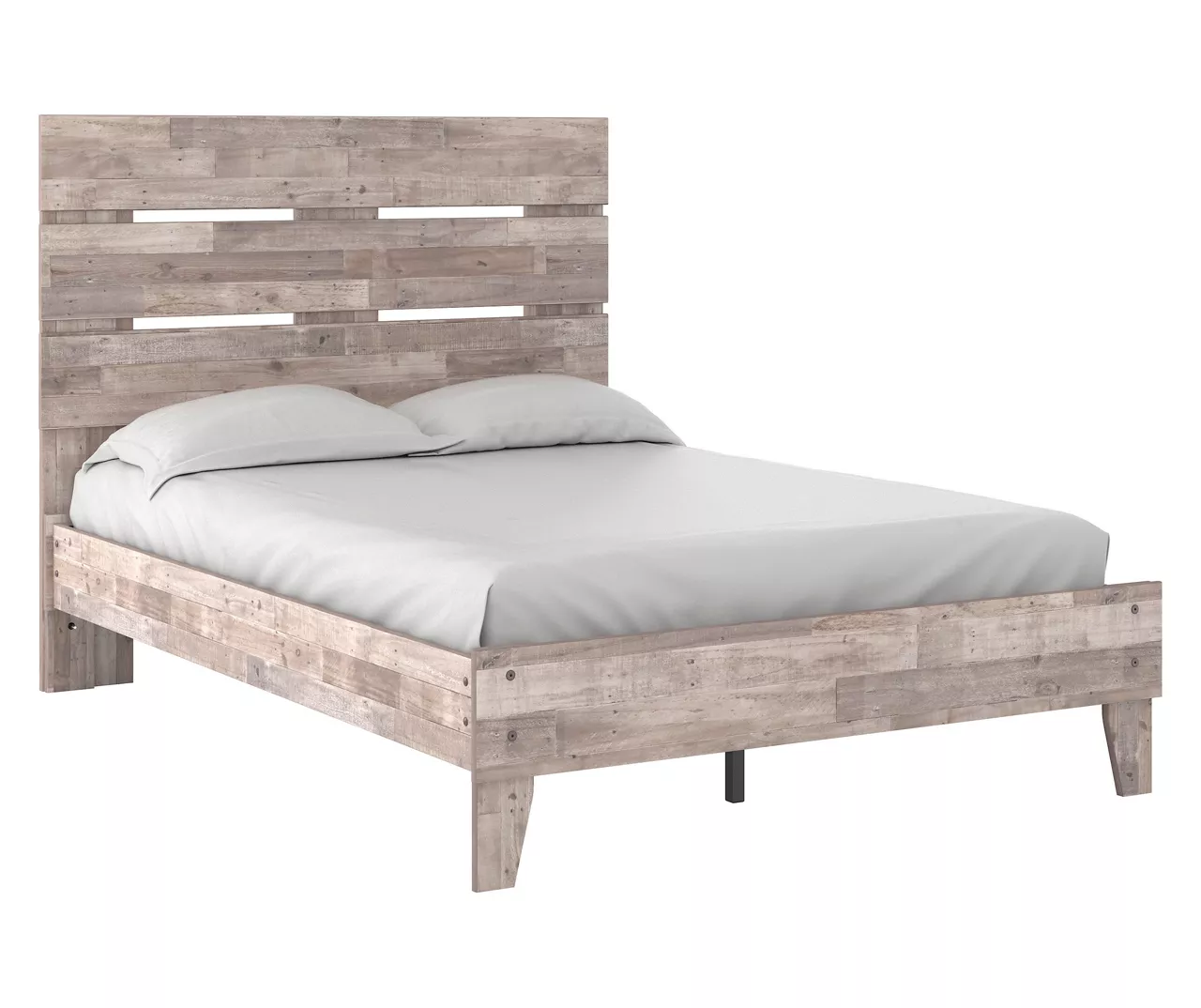 Signature Design By Ashley Neilsville Whitewash Full Panel Platform Bed